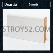 Плинтус Deartio (Деартио) W02-100 Белый 100х16х2050
