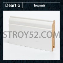 Плинтус Deartio (Деартио) W04-100 Белый 100х16х2050