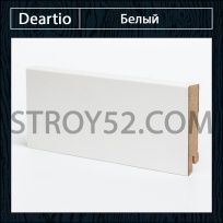 Плинтус Deartio (Деартио) W06-80 Белый 80х16х2050