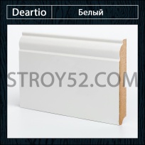Плинтус Deartio (Деартио) W04-120 Белый 120х16х2050