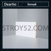 Плинтус Deartio (Деартио) U 106-80 белый 80х16х2050