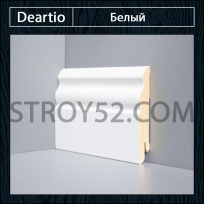 Плинтус Deartio (Деартио) U 105-80 белый 80х18х2050