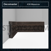 Плинтус Decomaster Decomaster D235 Махагон 438