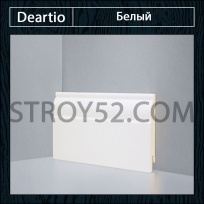 Плинтус Deartio (Деартио) U 104-80 белый 80х16х2050
