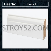 Плинтус Deartio (Деартио) W04-80 Белый 80х16х2050