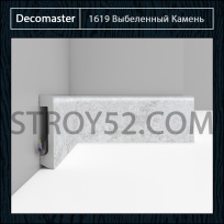 Плинтус Decomaster Decomaster D235 Выбеленный Камень 1619