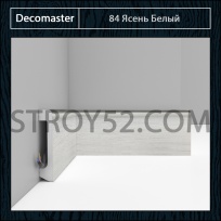 Плинтус Decomaster Decomaster D235 Ясень Белый 84