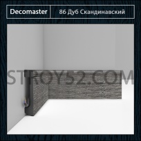 Плинтус Decomaster Decomaster D235 Дуб Скандинавский 86