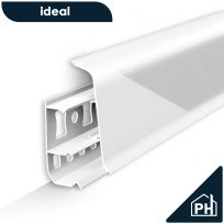Плинтус iDeal (Идеал) Белый глянцевый 001G