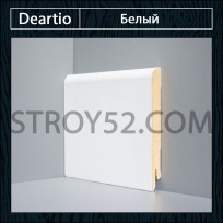 Плинтус Deartio (Деартио) U 102-100 белый 100х16х2050