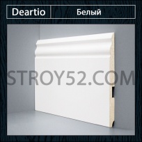 Плинтус Deartio (Деартио) U 105-150 белый 150х16х2050
