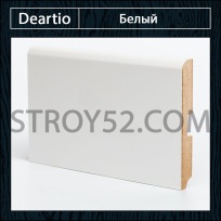 Плинтус Deartio (Деартио) W02-120 Белый 120х16х2050