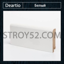 Плинтус Deartio (Деартио) W02-60 Белый 60х16х2050
