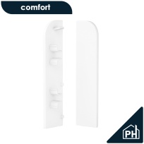 Плинтус Comfort Заглушки (пара) под плинтус ПВХ Comfort Classic 80