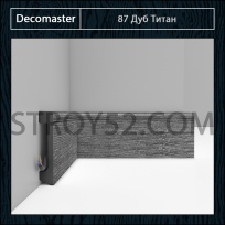 Плинтус Decomaster Decomaster D235 Дуб Титан 87