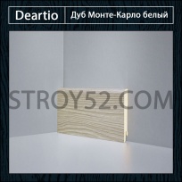 Плинтус Deartio (Деартио) B202-02 Монте-Карло белый