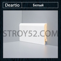 Плинтус Deartio (Деартио) U 102-60 белый 60х16х2050