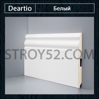 Плинтус Deartio (Деартио) U 105-120 белый 120х16х2050