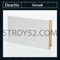 Плинтус Deartio (Деартио) W06-100 Белый 100х16х2050