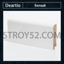 Плинтус Deartio (Деартио) W02-80 Белый 80х16х2050