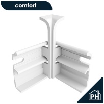 Плинтус Comfort Внутренний угол под плинтус ПВХ Comfort Classic 80