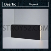 Плинтус Deartio (Деартио) U 101-80 черный 80х16х2050