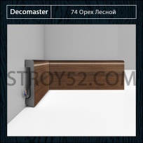 Плинтус Decomaster Decomaster D235 Орех Лесной 74