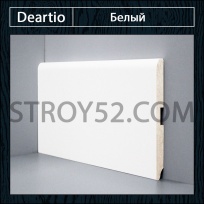 Плинтус Deartio (Деартио) U 102-120 белый 120х16х2050