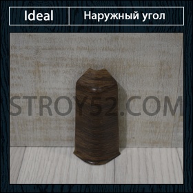 Наружный угол под плинтус Ideal Deconika